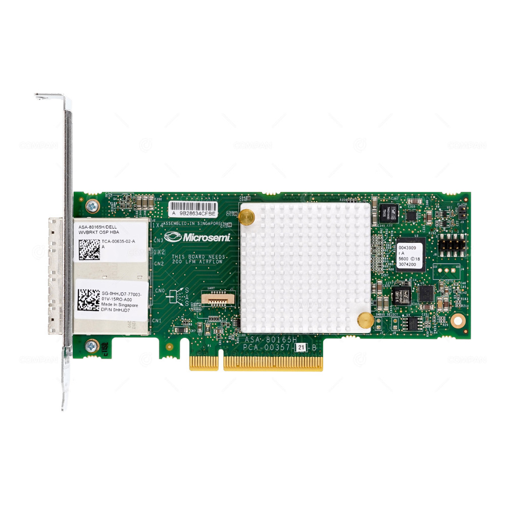 HHJD7 DELL MICROSEMI 4-PORT MINISAS HD HOST BUS ADAPTER FOR R630 R640 R730 R740